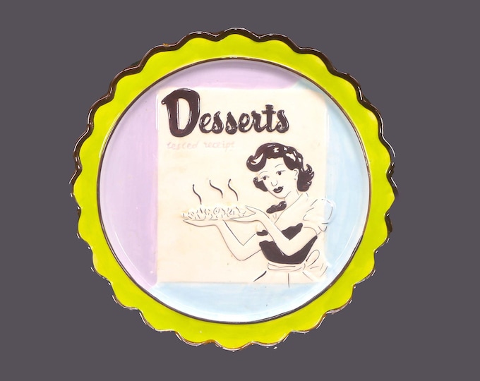 Desserts Tested recipes 12" round cake serving platter. Flaws (see below).
