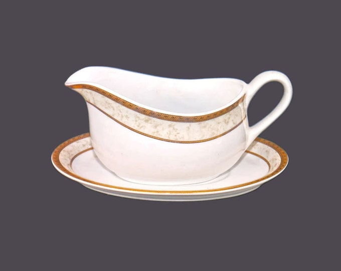 Royal Heritage Primavera gravy boat with under-plate.