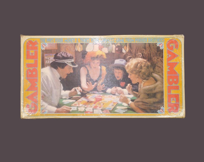 Vintage Parker Brothers Gambler board game 1975.