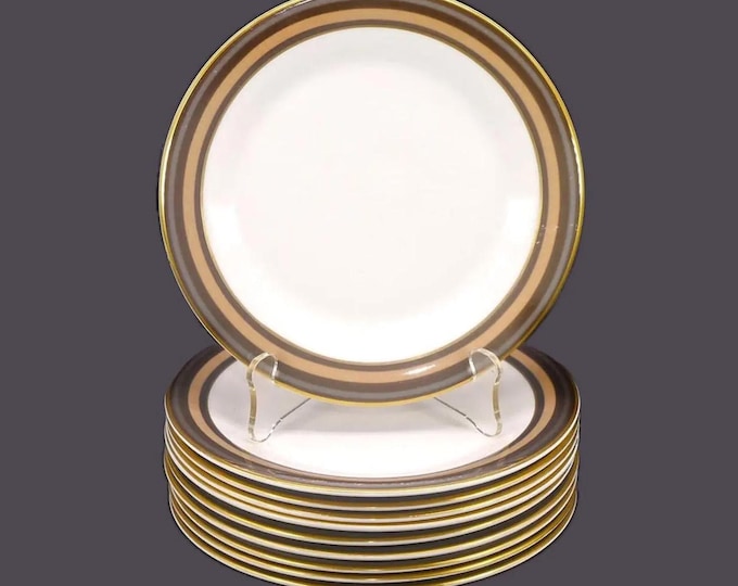 Five Royal Doulton Cadenza H5046 bread plates. Bone china made in England. Sold in sets of five only.