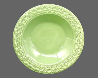 Vintage Pier 1 PER16 Green Pasta Bowl made in Portugal