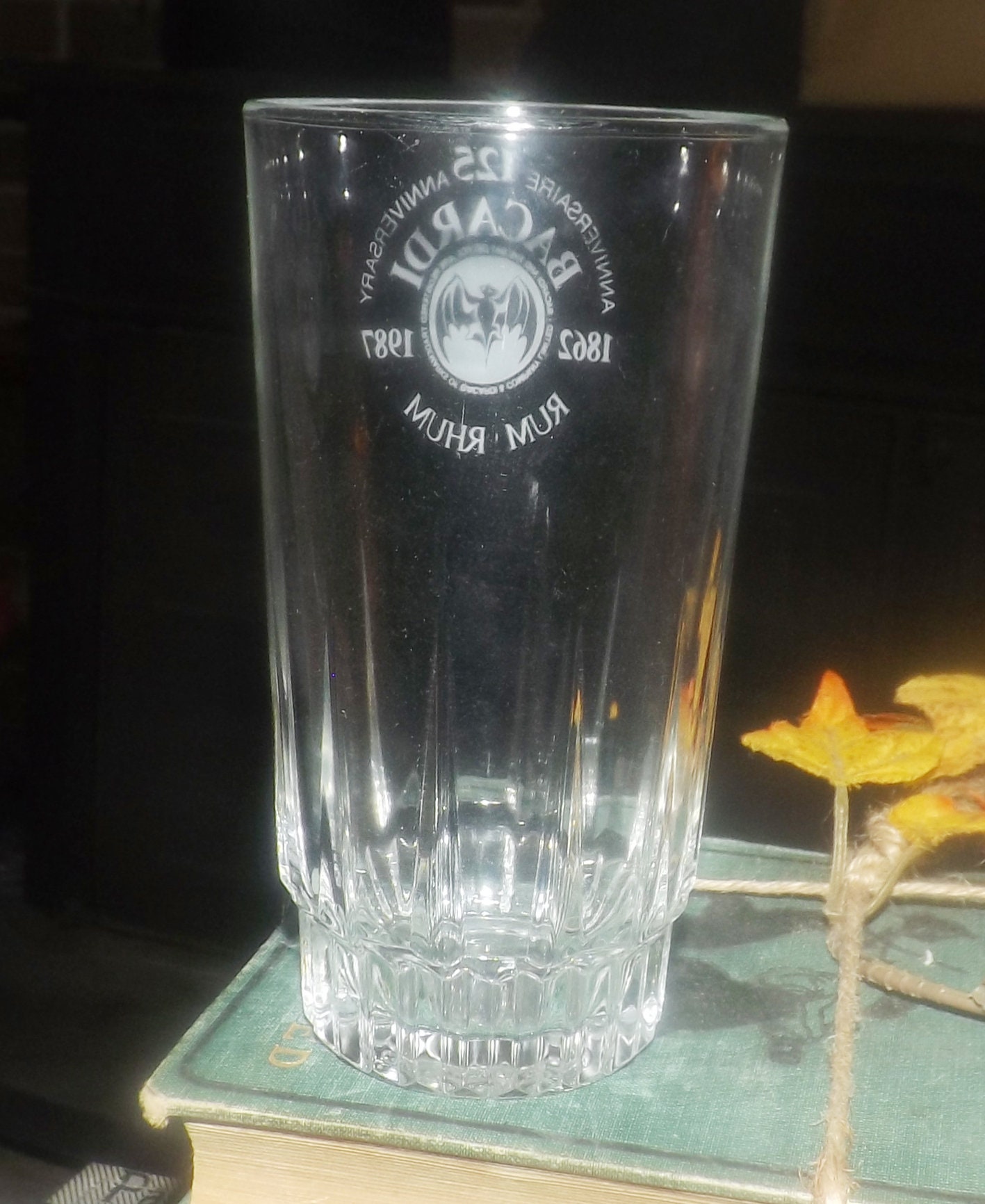 Vintage (1987) Bacardi Rum Commemorative 125thyear Anniversary tumbler
