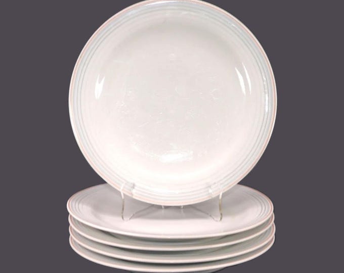 Vintage Johann Seltmann Celeste dinner plates made in Bavaria. Set of 5.