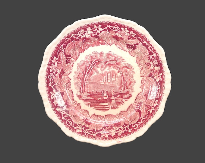 Masons Vista Pink salad plate. Patent Ironstone made in England. Sold individually.