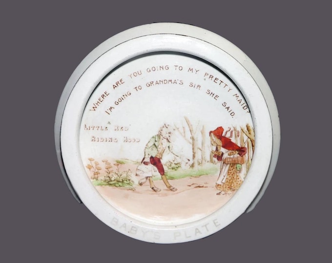 Antique Shelley Red Riding Hood child's | baby's porridge, oatmeal, cereal bowl made in England.