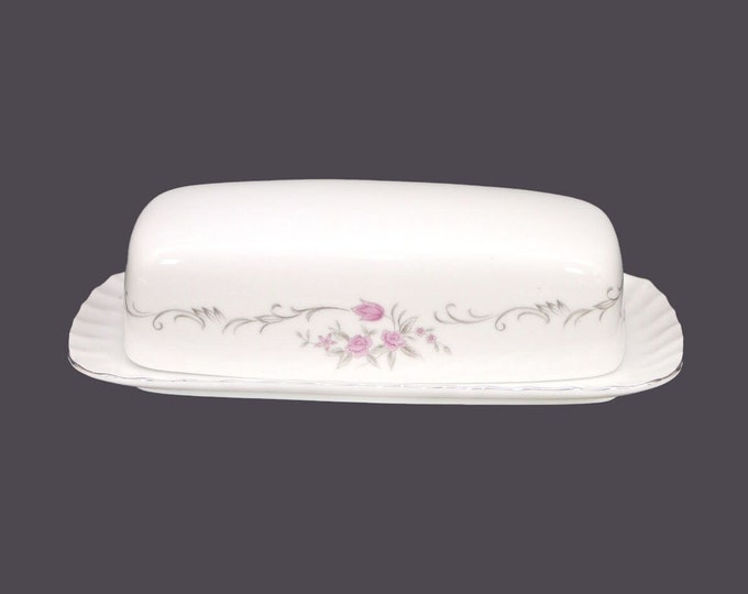 Fine China of Japan Chateau Rose covered butter dish.