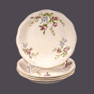 Vintage British Anchor Pottery BRA5 Coupé Suppenschüsseln aus England. 4 Schälchen.