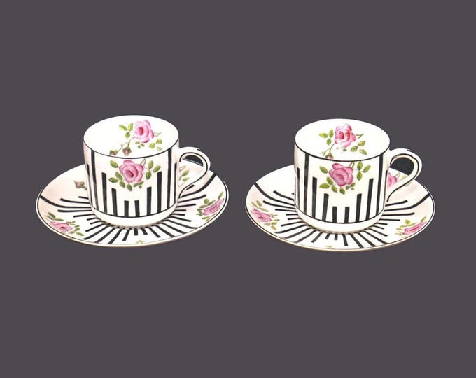 Pair of antique Paragon Star China Co 5476 numbered demitasse sets. Bone china made in England.