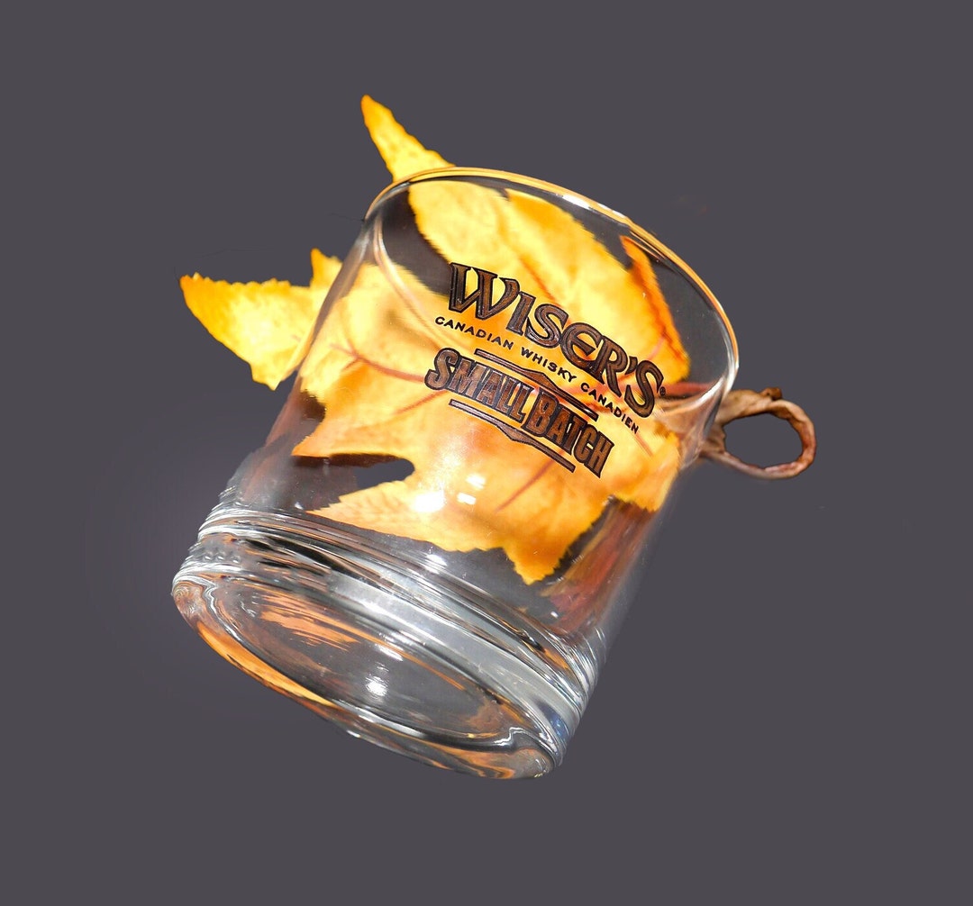 Vintage Wiser's Small Batch Lo Ball Whisky Glass. Etched-glass Branding ...