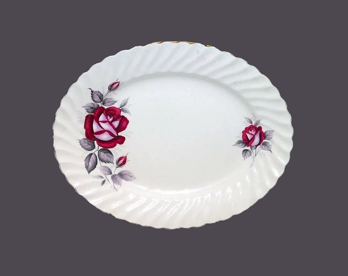 Royal Wessex | Swinnertons Red Velvet oval platter made in England.