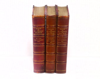 Three antiquarian books. Robert Louis Stevenson Memories & Portraits, Virginibus Puerisque, St. Ives Weir of Hermiston. Tusitalia editions.