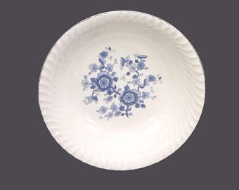 Vintage Wedgwood Royal Blue Ironstone round serving bowl made in England.