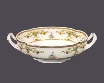 Antique Johnson Brothers Riviera Multicolor round serving bowl made in England.
