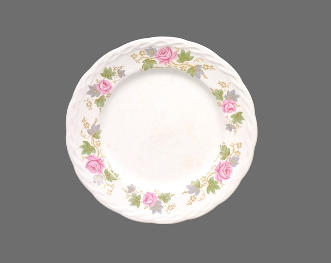 Grindley Swansea Rose | GRE1340 bread plate. Satin White ironstone made in England. Sold individually.