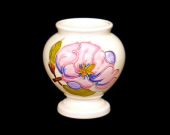 Moorcroft Magnolia hand-painted novelty vase made in England.