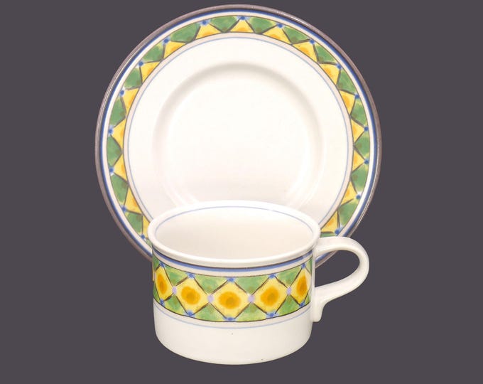 Mikasa Lisboa CAC65 stoneware cup and saucer set.