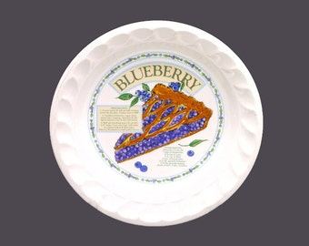 Himark Blueberry Pie Recipe Pie Plate. Golden Pie Collection made in Korea.