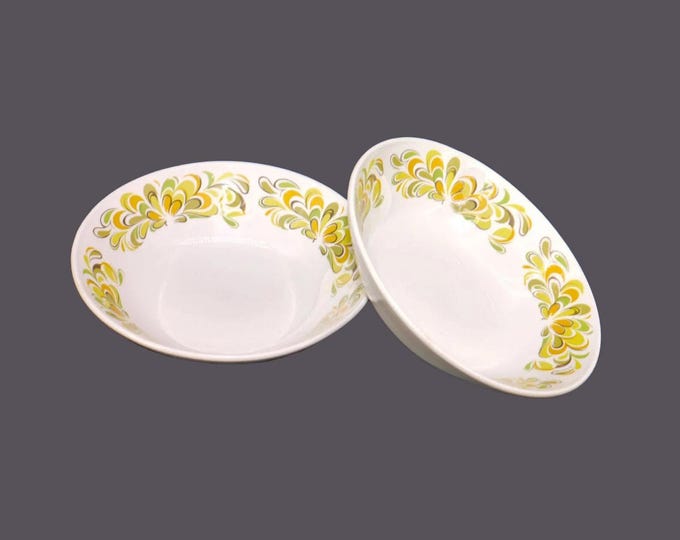 Pair of  Johnson Brothers Sun Valley fruit nappies, dessert bowls made in England.
