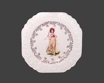 Pinky Lawrence decorative square plate. Lord Nelson Ware made in England.