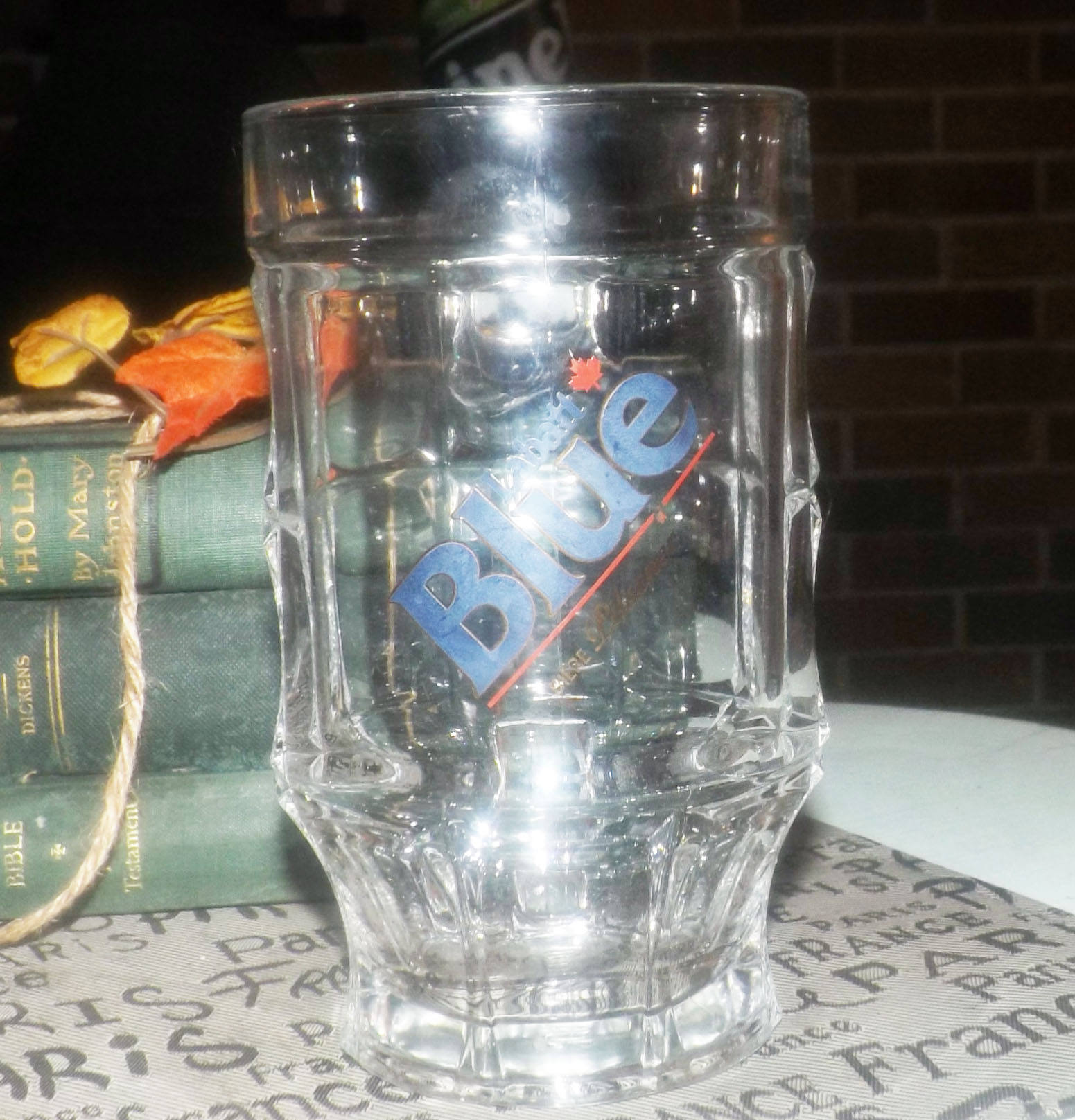 Vintage (1980s) Labatt Blue Pilsner Canadian beer 0.5L glass beer stein