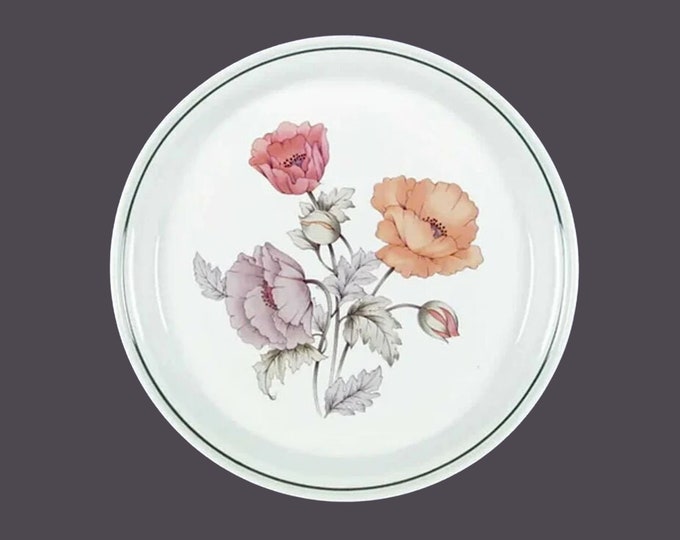 Nitto Royal Garden 9837 large stoneware dinner plate. Heather Stone stoneware made in Japan.