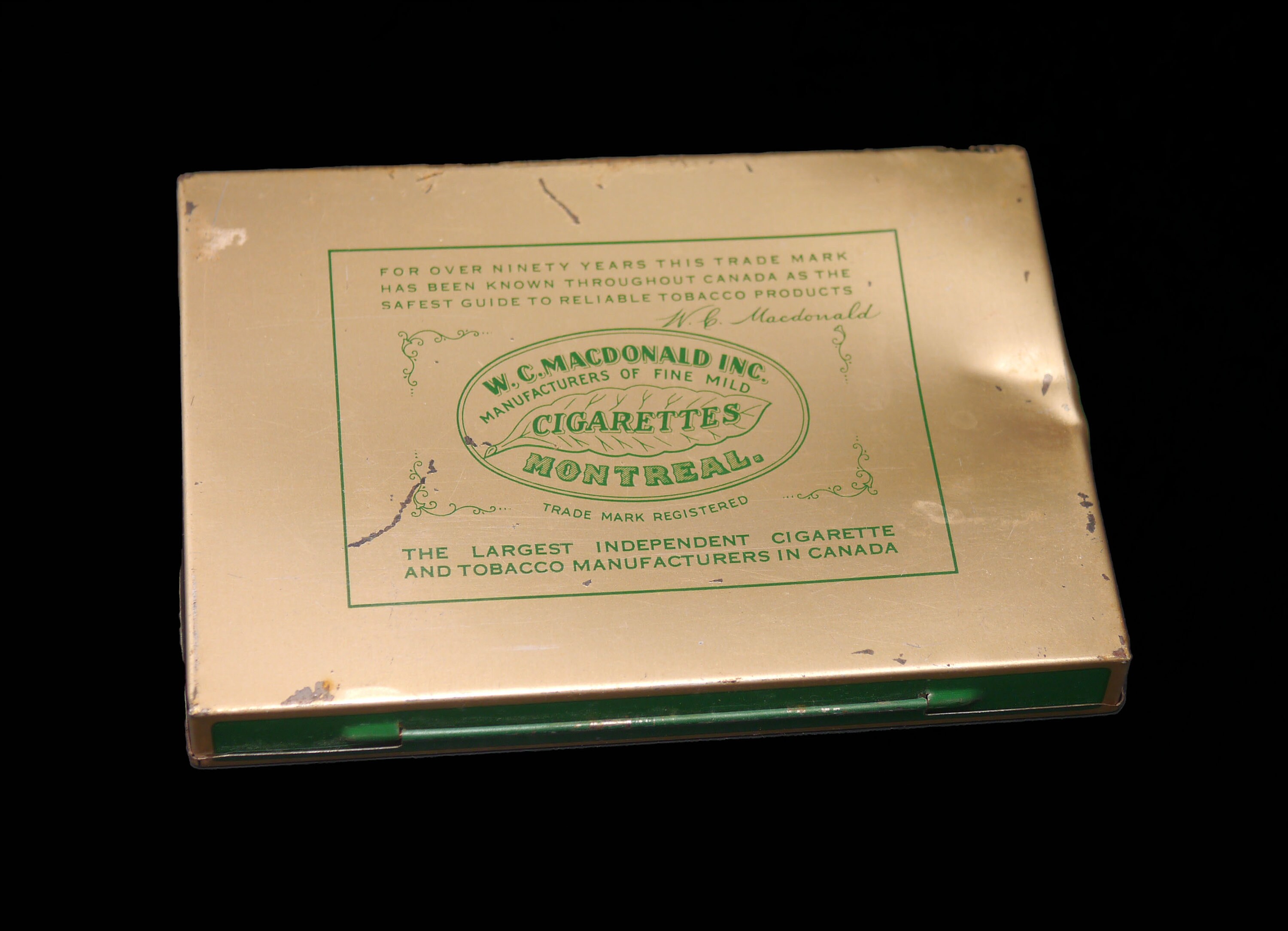 Macdonald's Gold Standard Virginia Cigarettes Hingedlid Etsy Canada