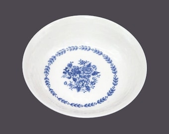 Vintage Mayfair Royal Daisy dessert bowl. Blue-&-white tableware Japan.