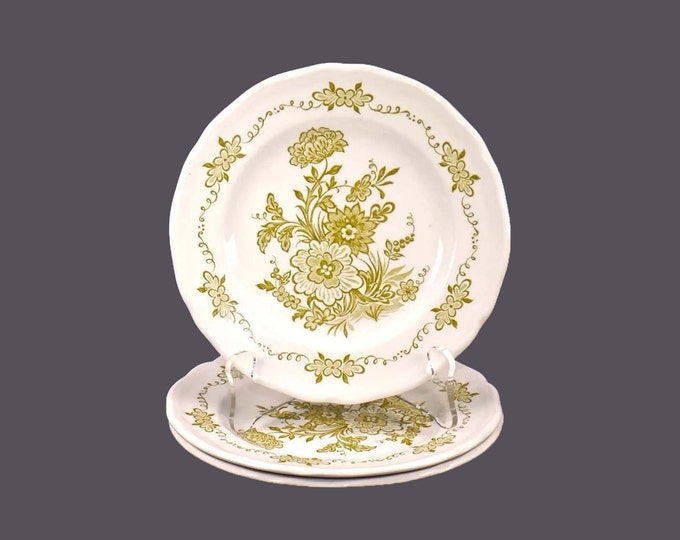 Three J&G Meakin | Royal Staffordshire Hathaway Green bread plates made in England.