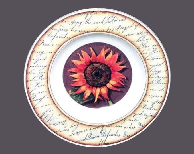 Stokes Ecology Queen Defender Sunflower rimmed soup bowl. Sold individually.