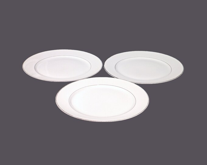 Three Harmony House Mary 3835 dinner plates made in Japan.