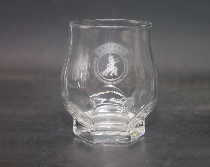 Bailey's Irish Cream World & European Figure Skating Championships glass from the Edmonton, Alberta event in 1996.