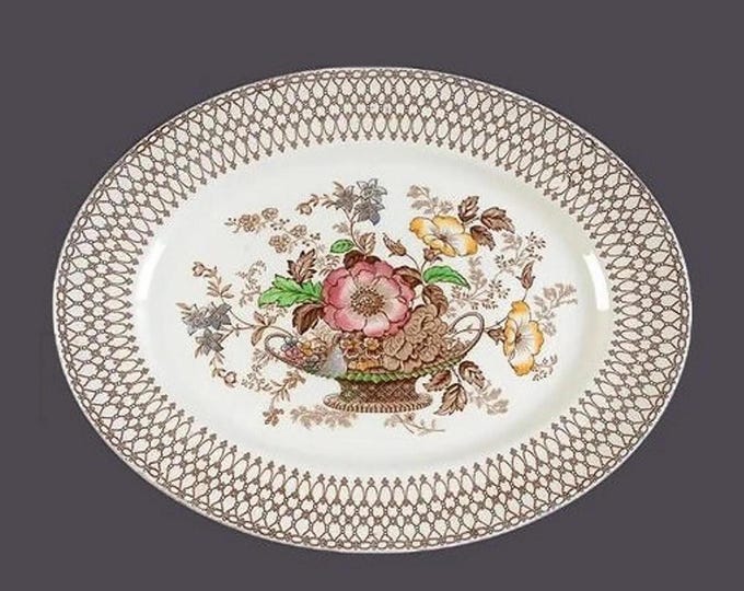 Art-deco era Myott Bonnie Dundee oval platter made in England.