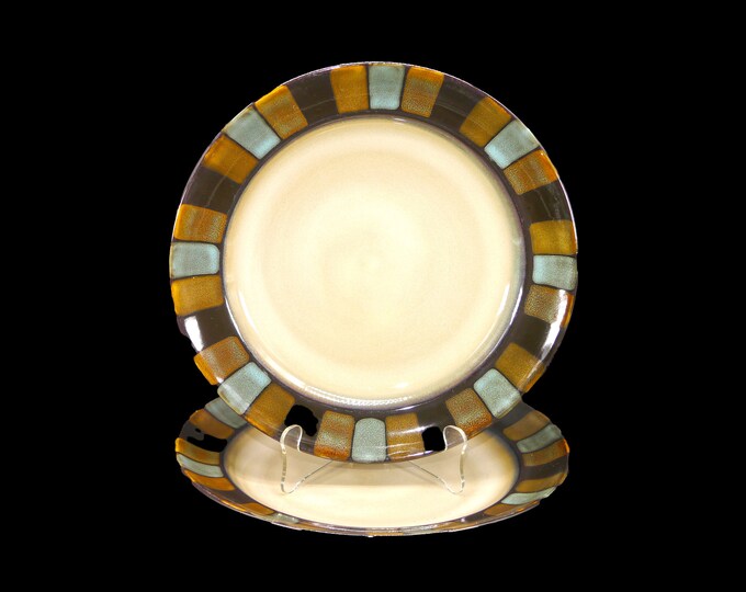 Pair of Pfaltzgraff Cayman large dinner plates.