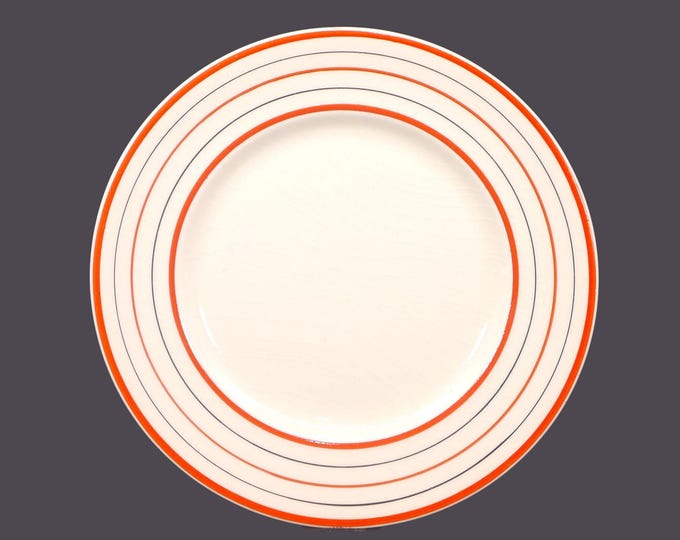 Myott Manchuria 1341B luncheon plate. Art-deco tableware made in England. Sold individually. Minor flaw (see below).