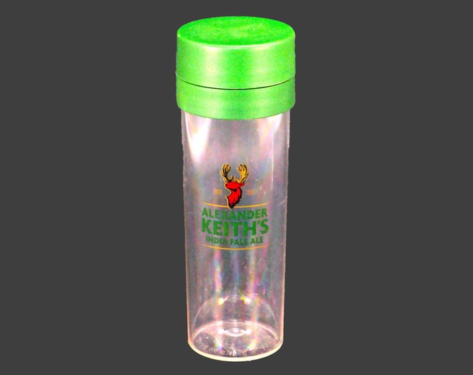 Alexander Keith's India Pale Ale plastic beer infuser. Screw-on cap, internal strainer. Gift for him. Gift for dad.