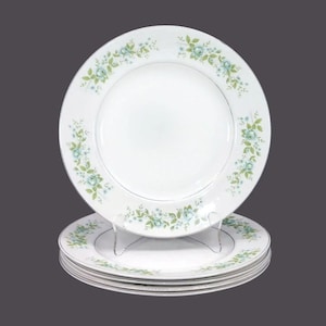 Five Johnson Brothers Erindale dinner plates made in England.