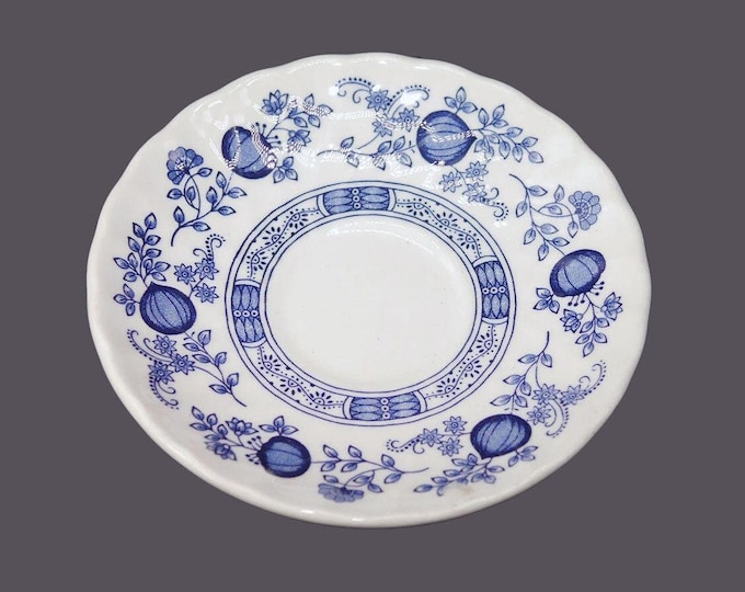Royal Wessex | Swinnertons Blue Onion orphaned saucer only made in England.