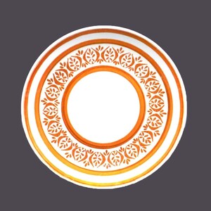 Retro Royal China Cavalier dinner plate made in the USA. Similar to Casablanca.