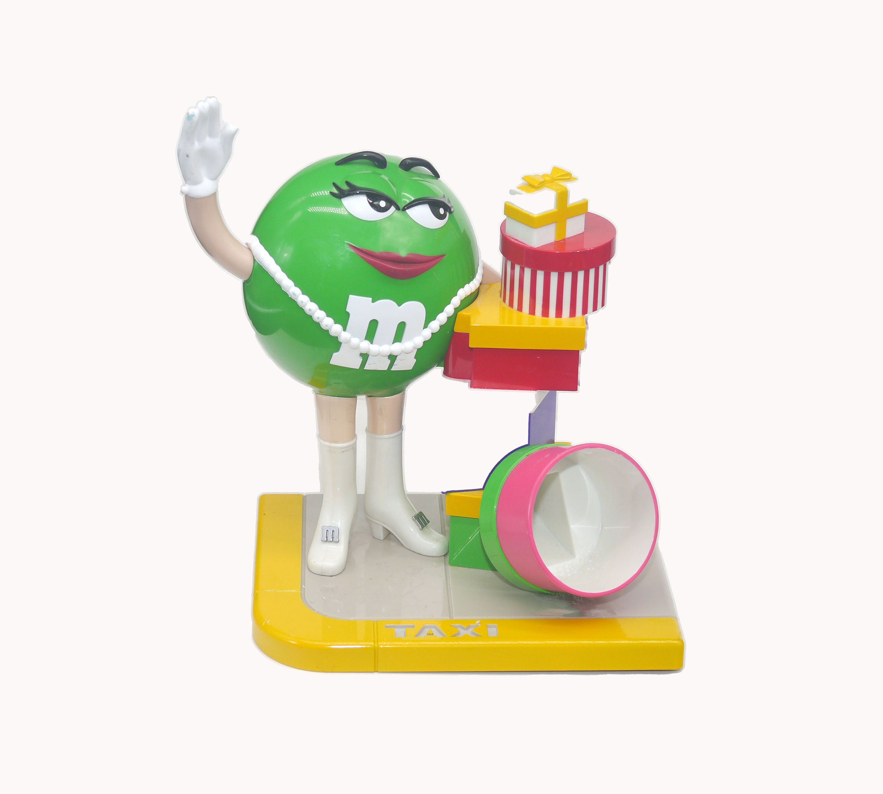 M&M's - Mc Donald's Removable Figure - Green with Green Cap