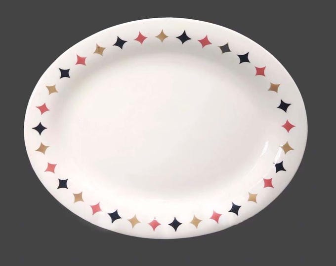 TG Green Quatro oval meat platter. Gayday Tableware Berit Ternell design made in England.