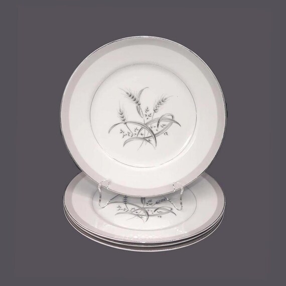 Sone China Silver Wheat Salad Plates Made in Japan. Choose