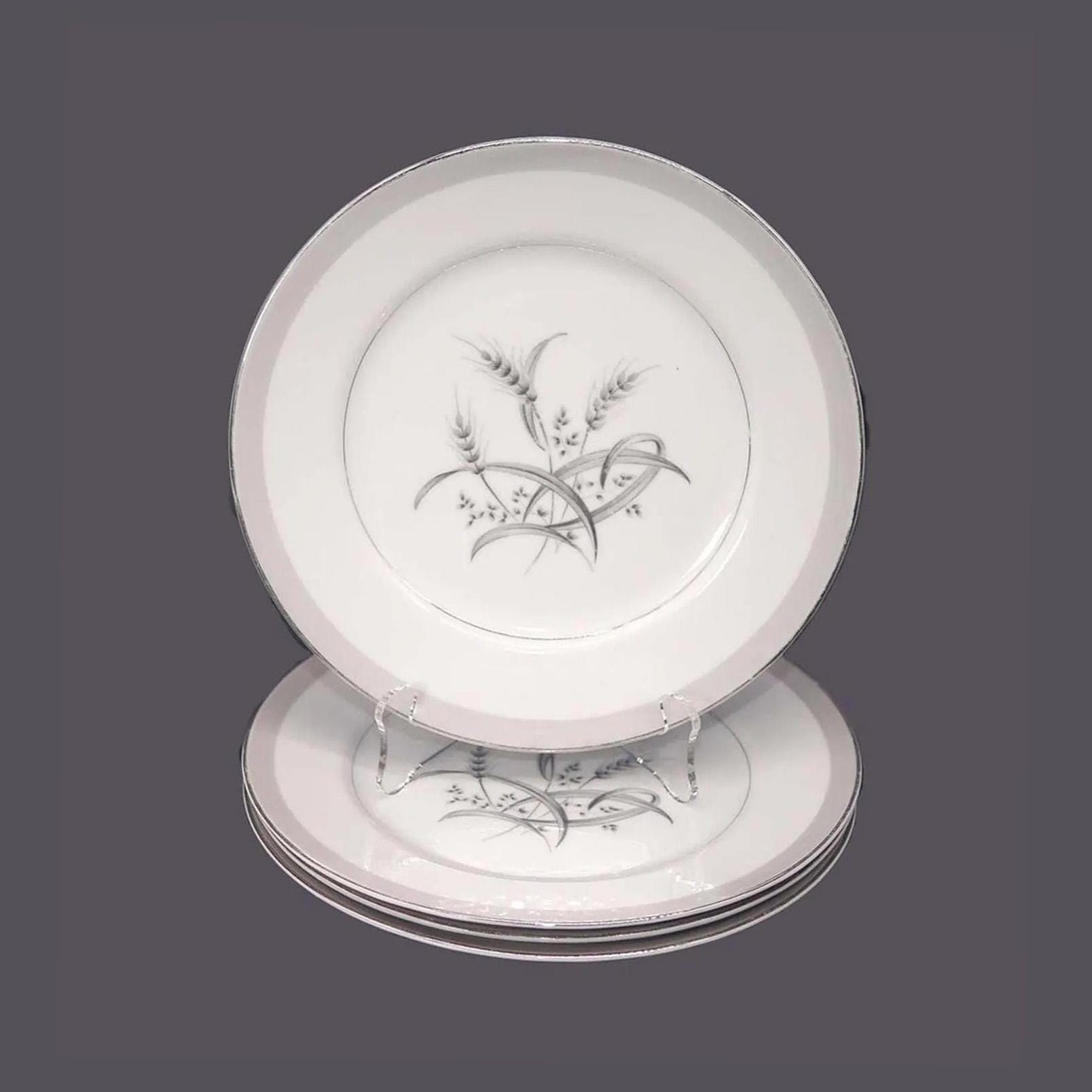 Sone China Silver Wheat Salad Plates Made in Japan. Choose