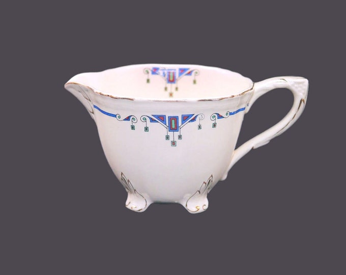 Alfred Meakin Orient hand-decorated creamer jug made in England.