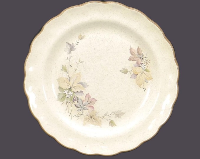 Royal Doulton Devon LS1068 stoneware bread plate. Lambethware stoneware made in England. Sold individually.