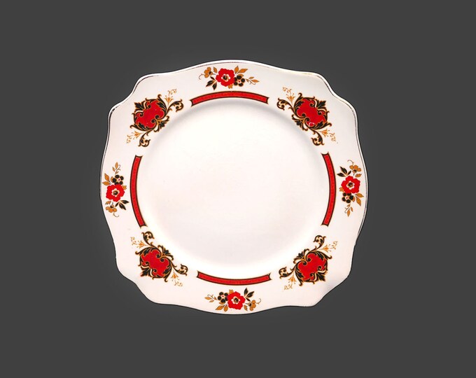 Arthur J. Wilkinson | Royal Staffordshire Betsy art-deco squared luncheon plate made in England.
