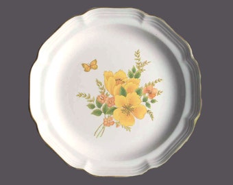 Vintage Sango Butter Fly II 3411 stoneware salad plate. Sangostone Korea.