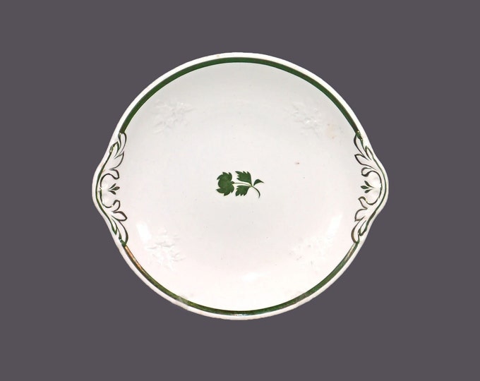 Antique Aesthetic Movement Powell & Bishop lugged serving plate made in England.