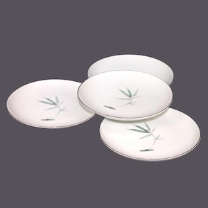Vintage Sango Bamboo 6312 bread plates made in Japan. 4 plates.
