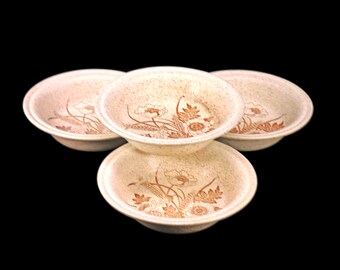 Set of Barratts Wheat and Cornflower stoneware stoneware cereal bowls. Doverstone Stoneware made in England. Choose quantity below.