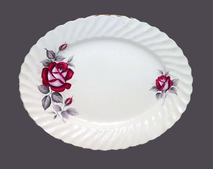 Royal Wessex | Swinnertons Red Velvet oval platter made in England.